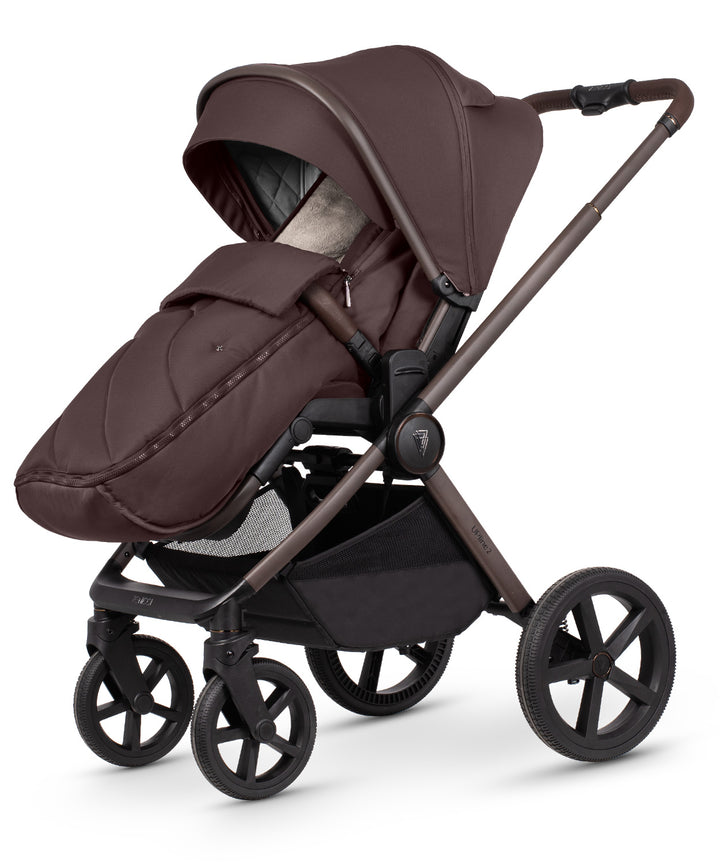 Venicci Upline 2 SE - 2 in 1 Pram - 9 Piece Bundle, Burgundy