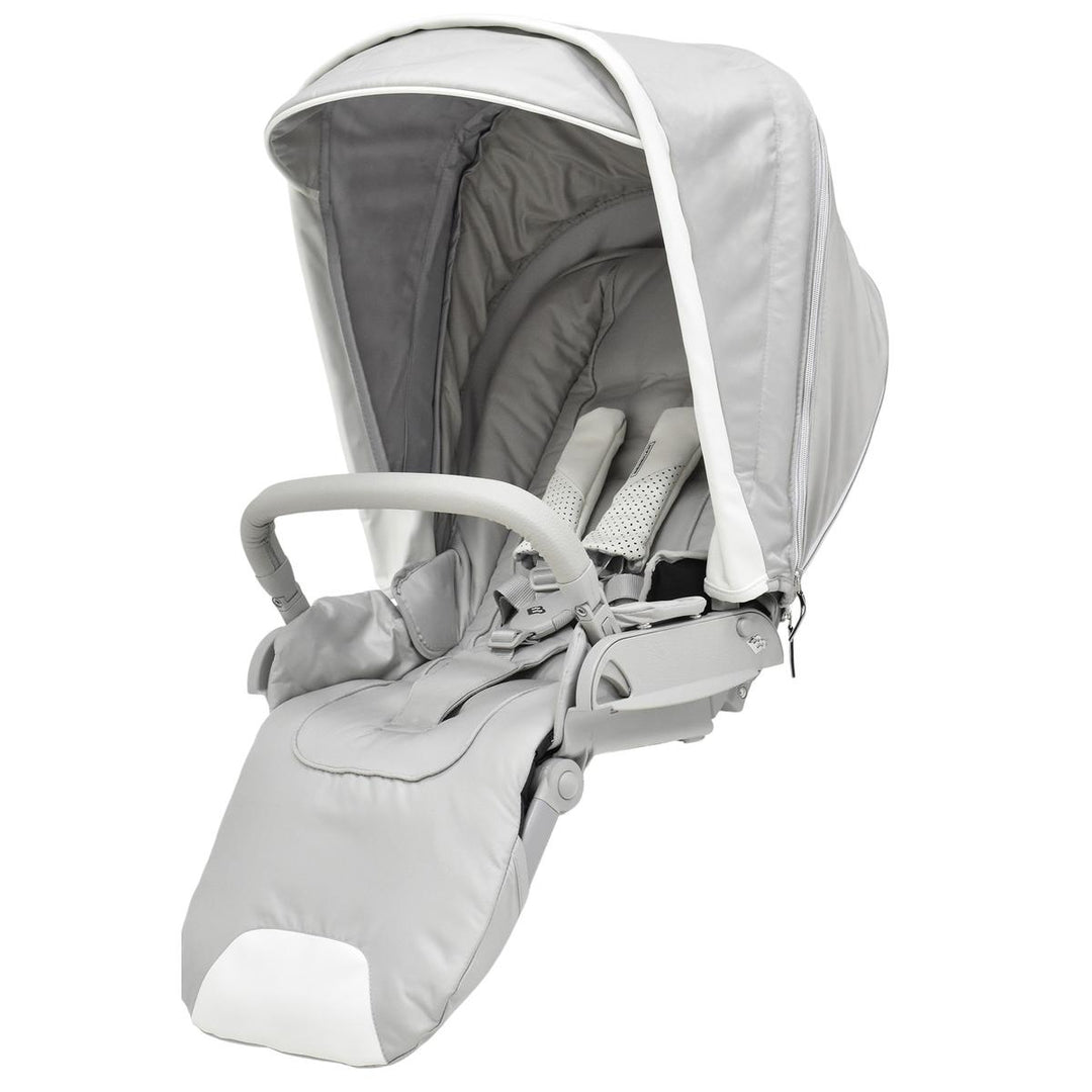 Bebecar Minipop Trio 3 in 1 Travel System + Lie Flat Car Seat, FREE Changing Bag, Porcelaine