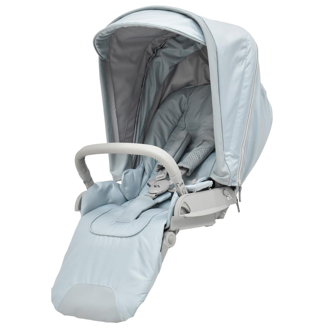 Bebecar Minipop Trio 3 in 1 Travel System + Lie Flat Car Seat, Free Matching Changing Bag, Graphite