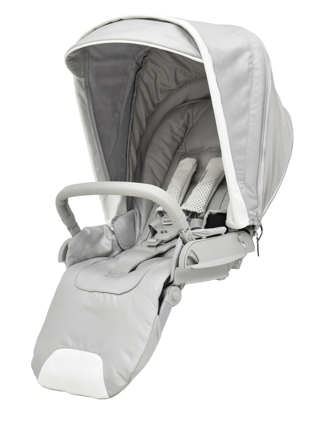 Bebecar Minipop Duo 2 in 1 Pram + Raincover, Porcelaine - image 2