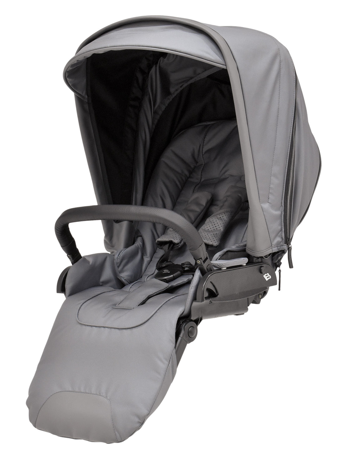 Bebecar Minipop Duo 2 in 1 Pram + Raincover, Peppercorn - image 2
