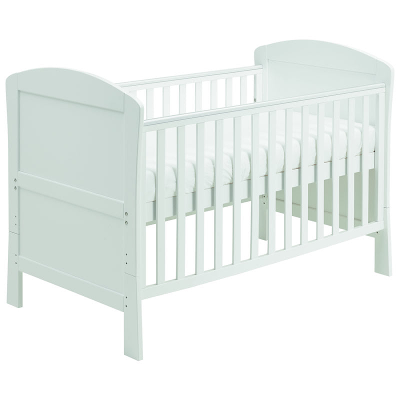 Babymore Aston Drop Side Cot Bed, White