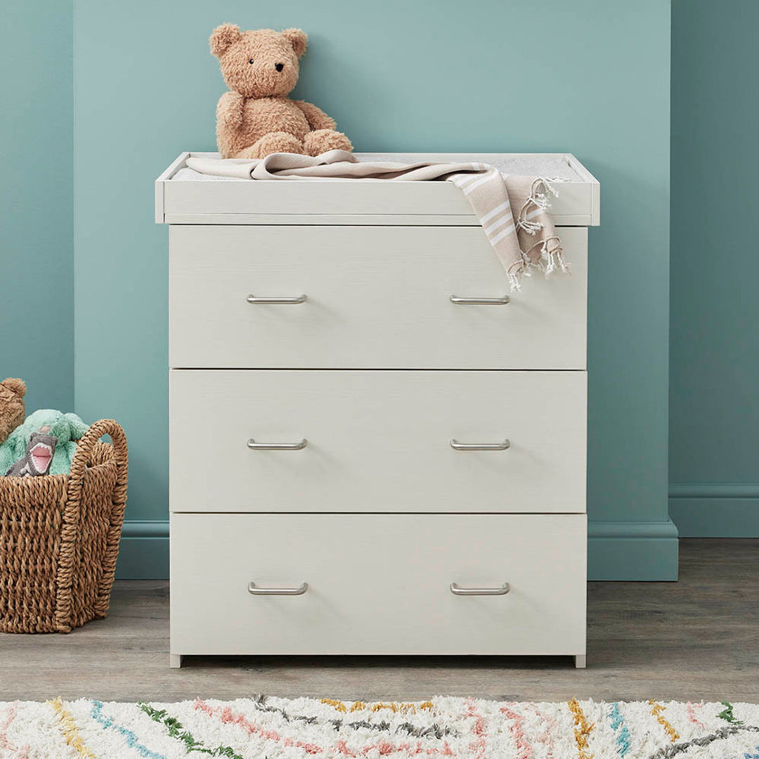 Babymore Caro Mini 3 Piece Room Set, White Wash