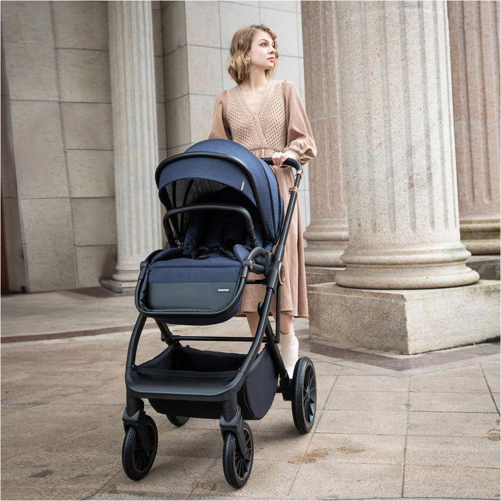 Babymore Chia Coco Travel System Bundle, Midnight Blue