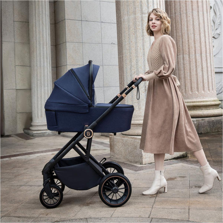 Babymore Chia Coco Travel System Bundle, Midnight Blue