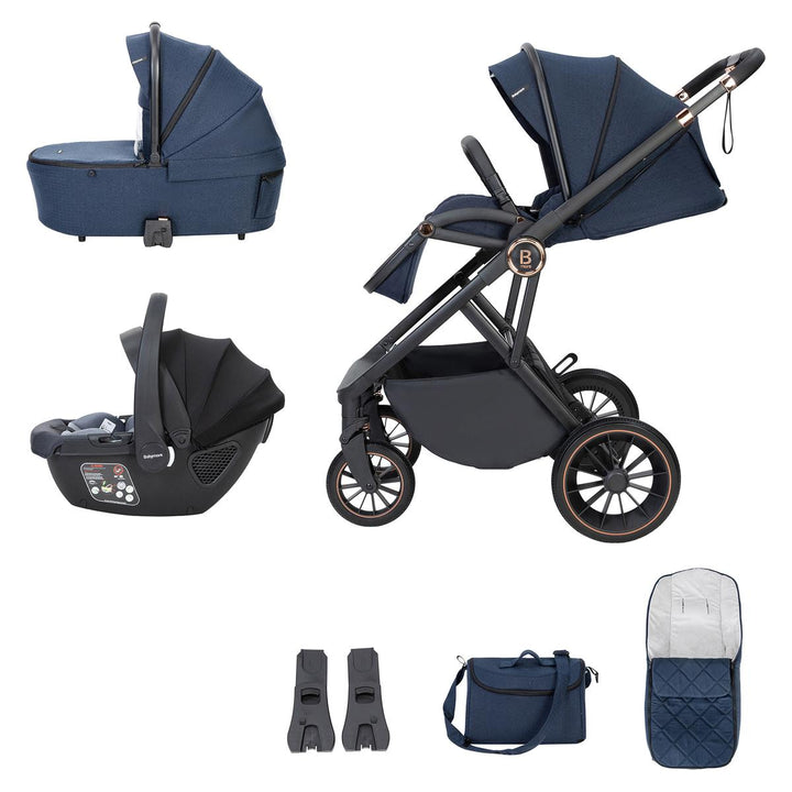 Babymore Chia Coco Travel System Bundle, Midnight Blue