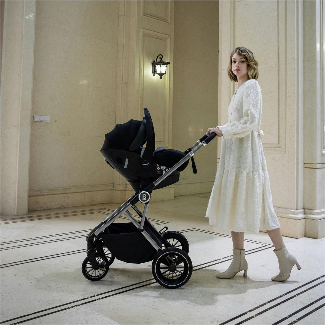 Babymore Chia Pecan Travel System Bundle, Pearl Grey