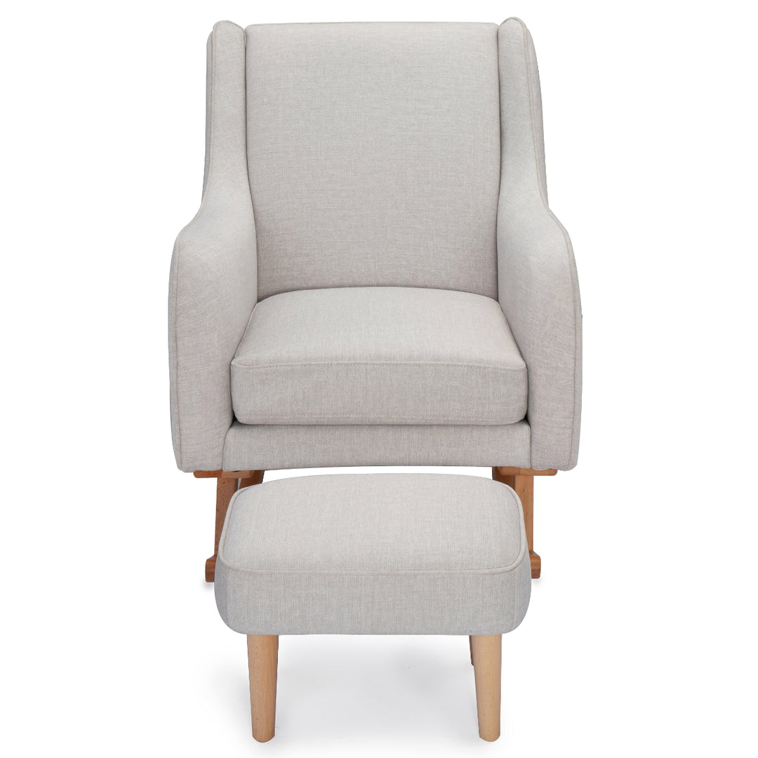 Babymore Ida Nursing Chair with Footstool, Cashmere