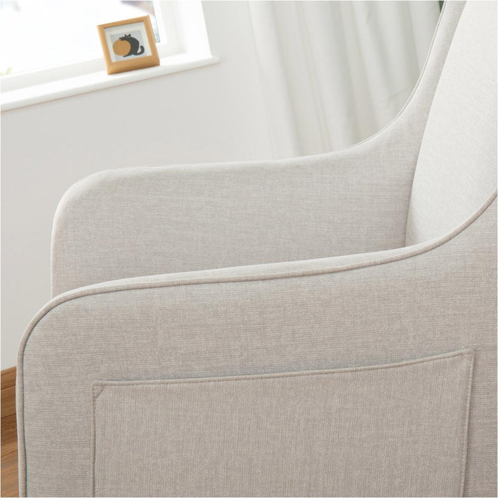 Babymore Ida Nursing Chair with Footstool, Cashmere