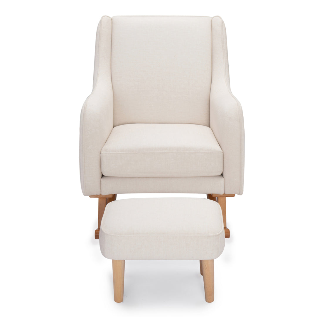 Babymore Ida Nursing Chair with Footstool, Ivory