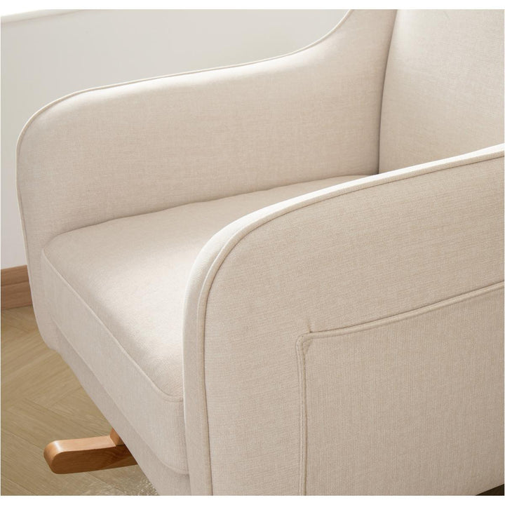 Babymore Ida Nursing Chair with Footstool, Ivory