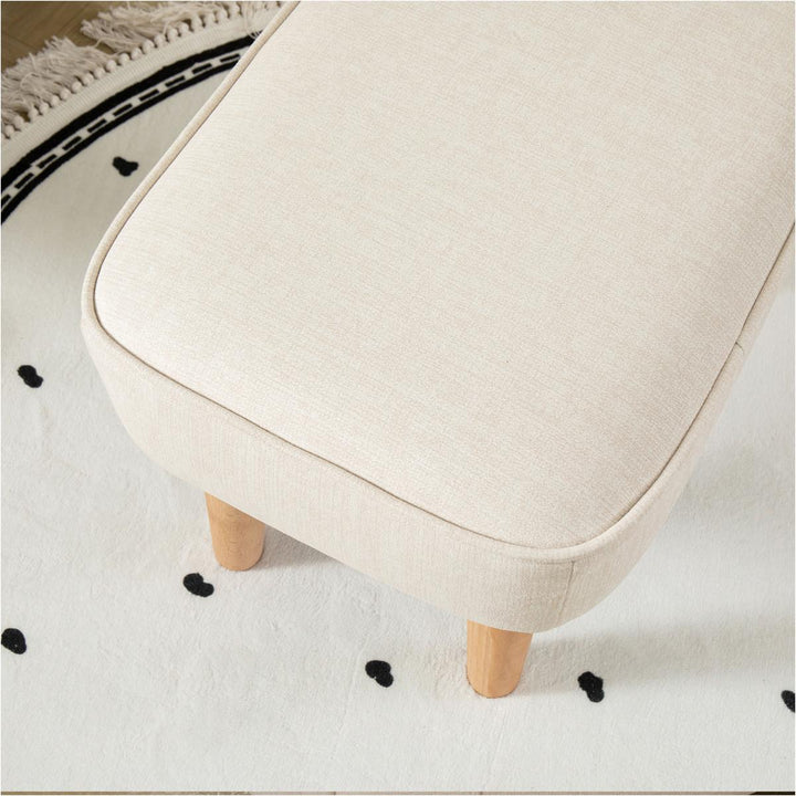 Babymore Ida Nursing Chair with Footstool, Ivory