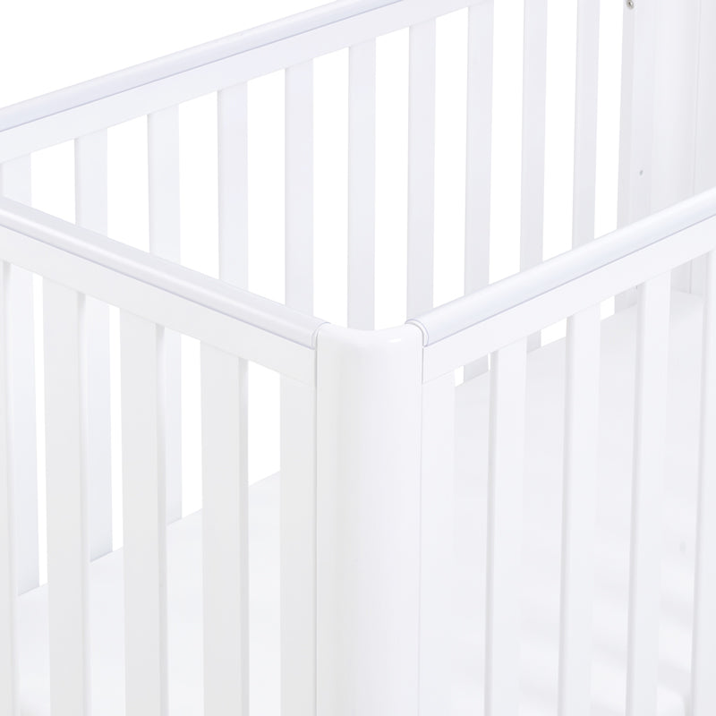 Babymore Iris Mini Cot Bed, White