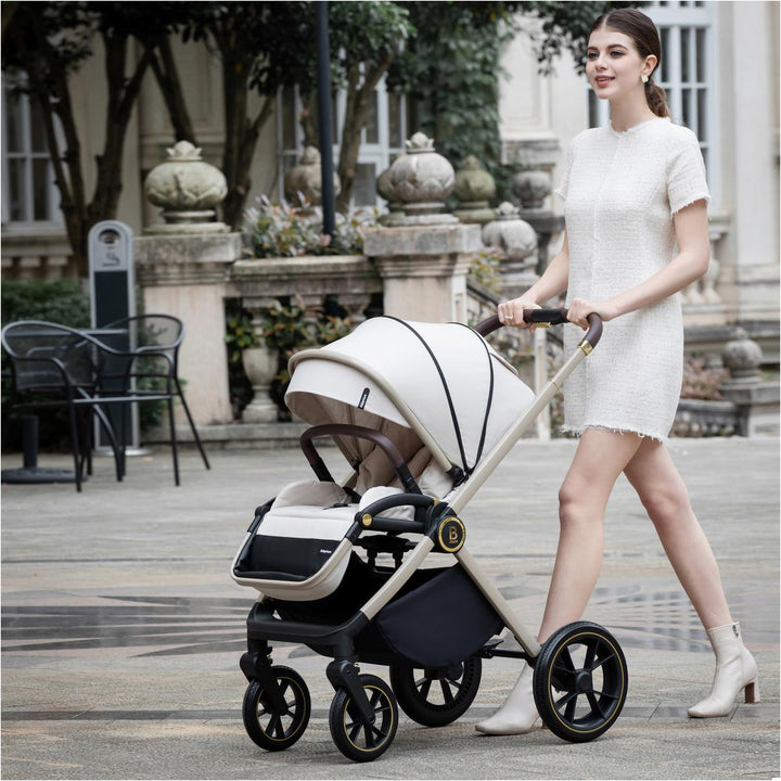 Babymore Kai Pecan Travel System Bundle, Sandstone