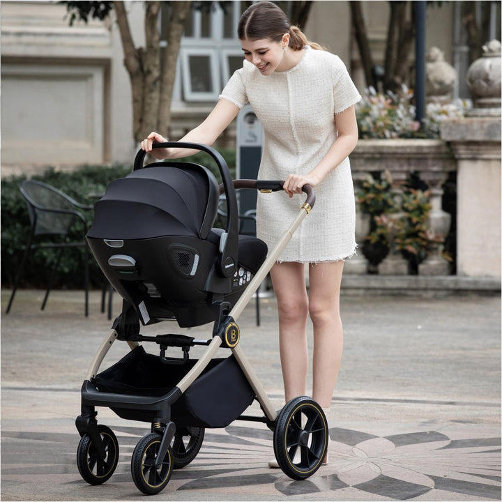 Babymore Kai Pecan Travel System Bundle, Sandstone
