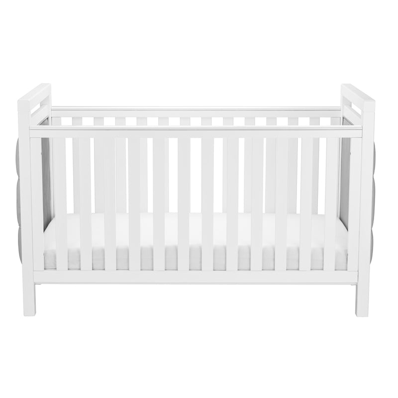 Babymore Velvet Deluxe Cot Bed, White