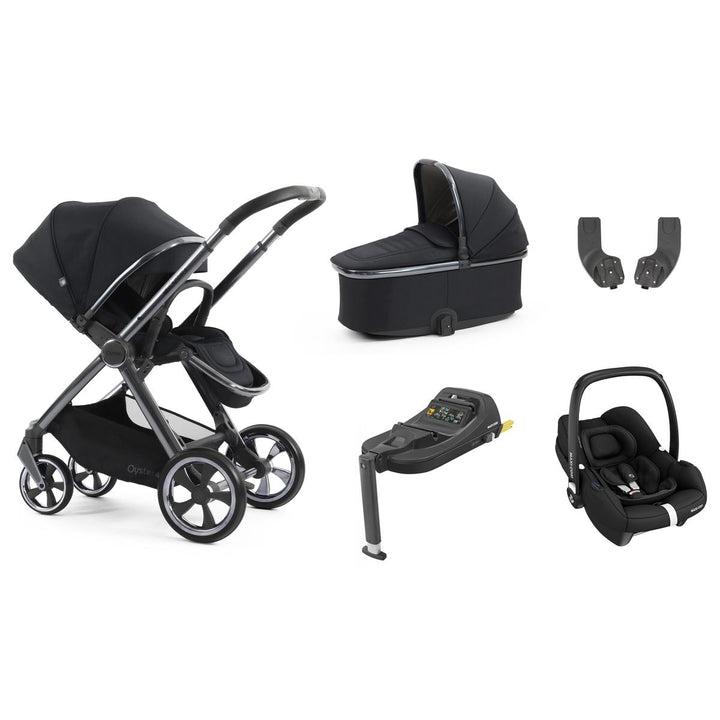 Babystyle Oyster 4 Essential 5 Piece Cabriofix i-Size Bundle, Carbonite