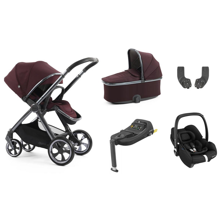 Babystyle Oyster 4 Essential 5 Piece Cabriofix i-Size Bundle, Mulberry