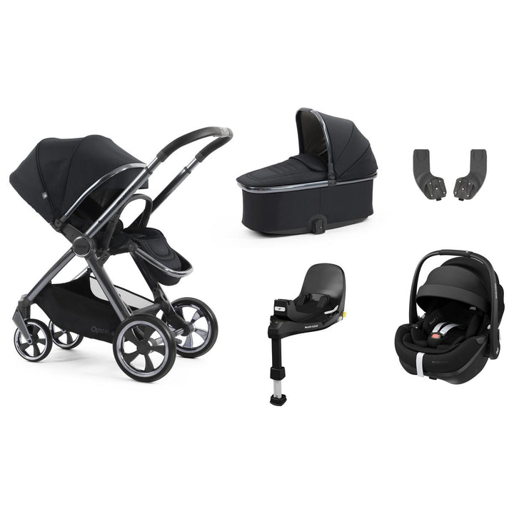 Babystyle Oyster 4 Essential 5 Piece Pebble 360 Pro Bundle, Carbonite