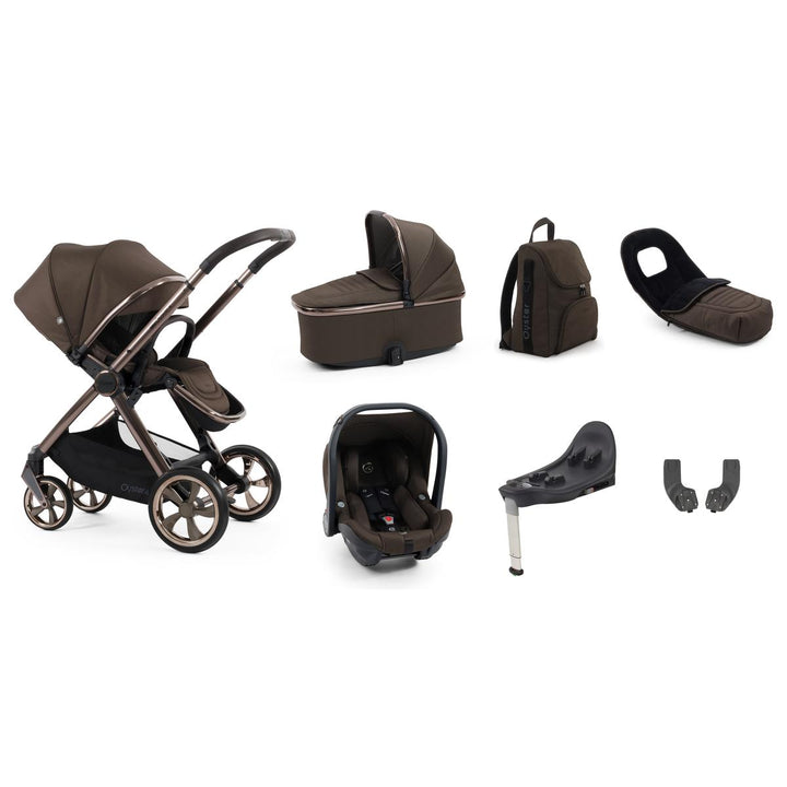 Babystyle Oyster 4 Luxury 7 Piece Bundle, Chocolate Velvet