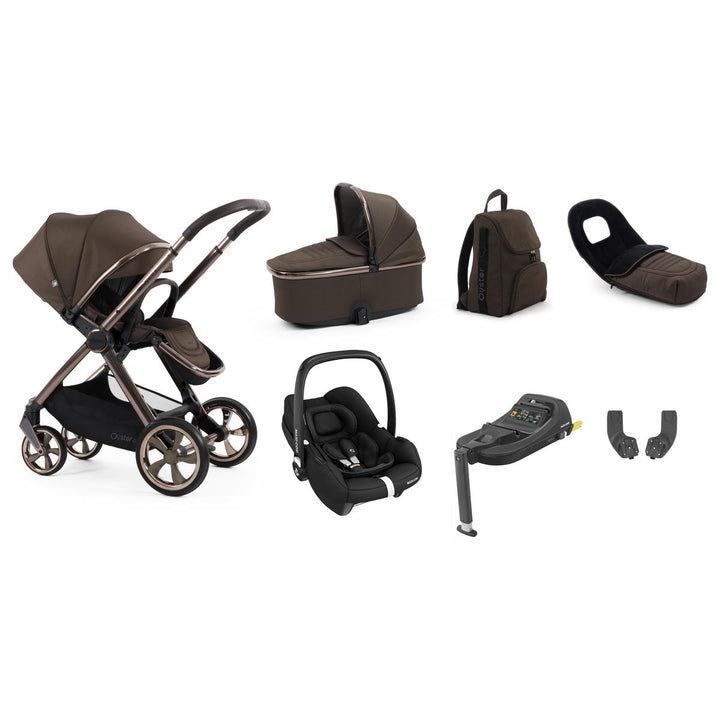 Babystyle Oyster 4 Luxury 7 Piece Cabriofix i-Size Bundle, Chocolate Velvet