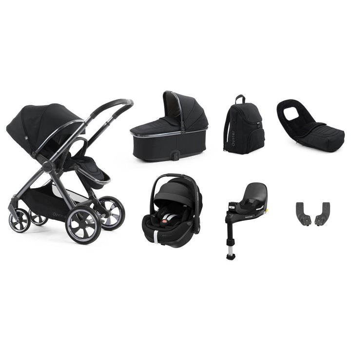 Babystyle Oyster 4 Luxury 7 Piece Pebble 360 Pro Bundle, Carbonite