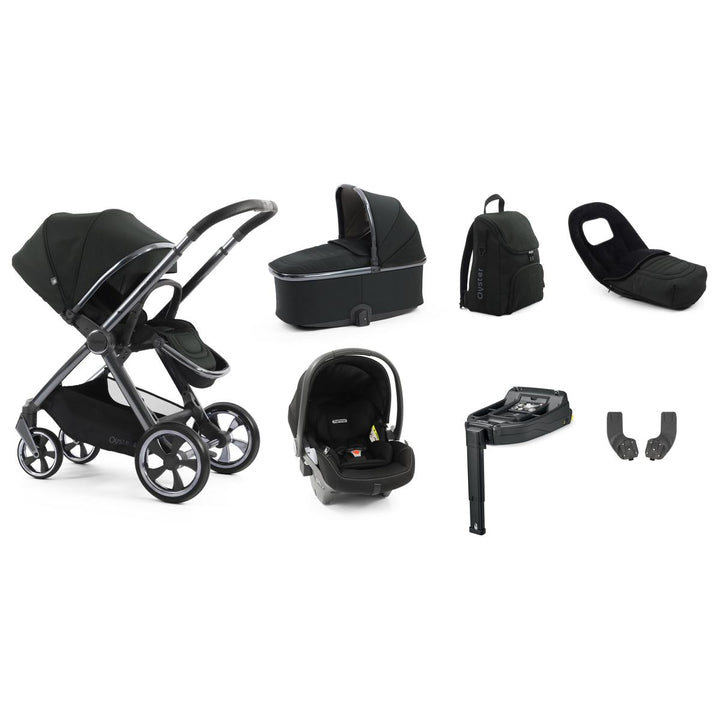 Babystyle Oyster 4 Luxury 7 Piece Primo Viaggio Lounge Bundle, Black Olive