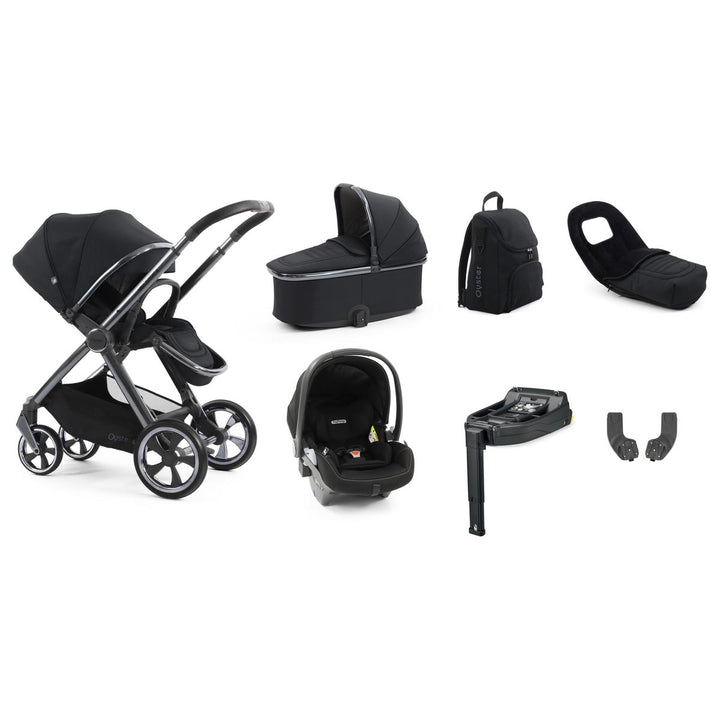 Babystyle Oyster 4 Luxury 7 Piece Primo Viaggio Lounge Bundle, Carbonite