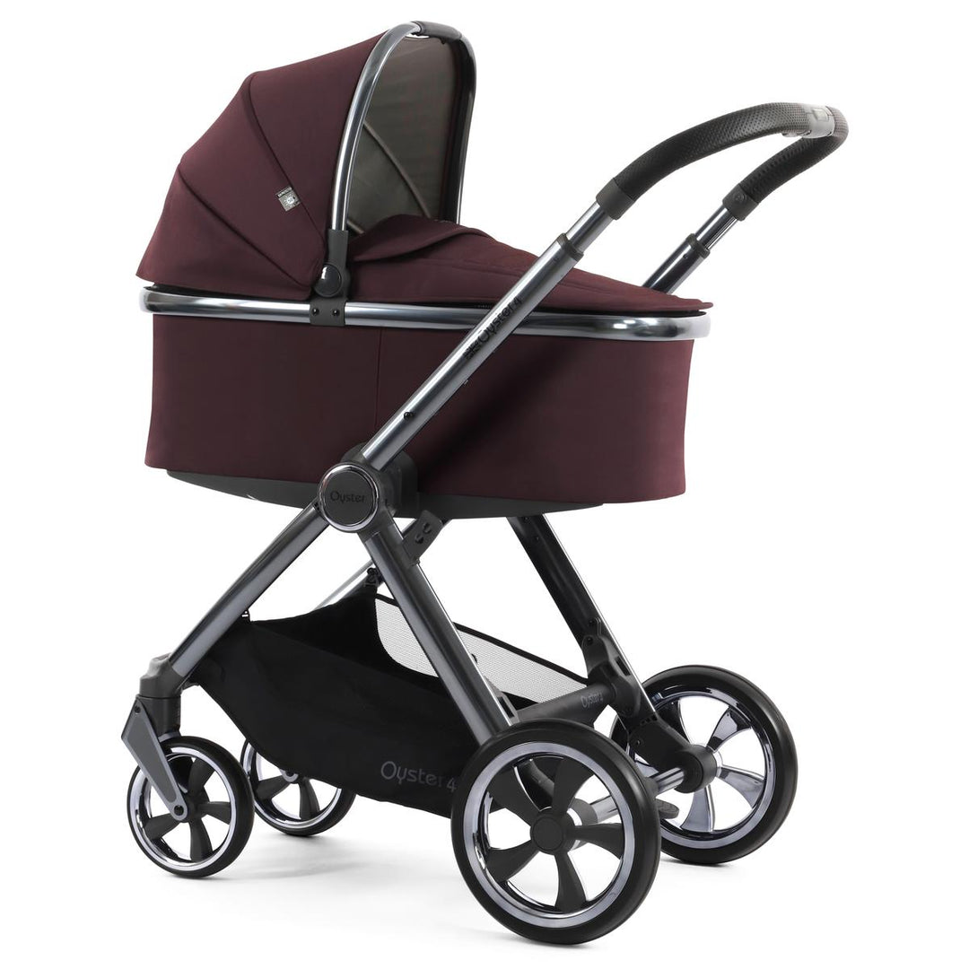 Babystyle Oyster 4 Twin Pebble 360 Pro Travel System Bundle, Mulberry