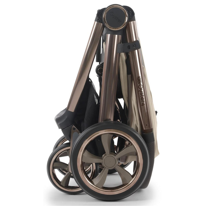 Babystyle Oyster 4 Tandem Cabriofix i-Size Travel System Bundle, Buttermilk