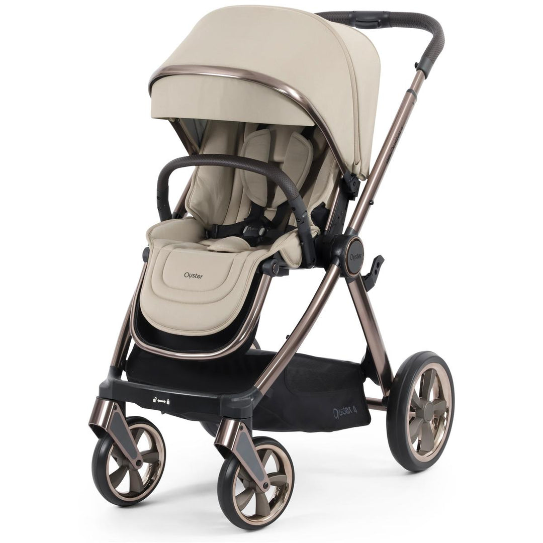 Babystyle Oyster 4 Tandem Cabriofix i-Size Travel System Bundle, Buttermilk