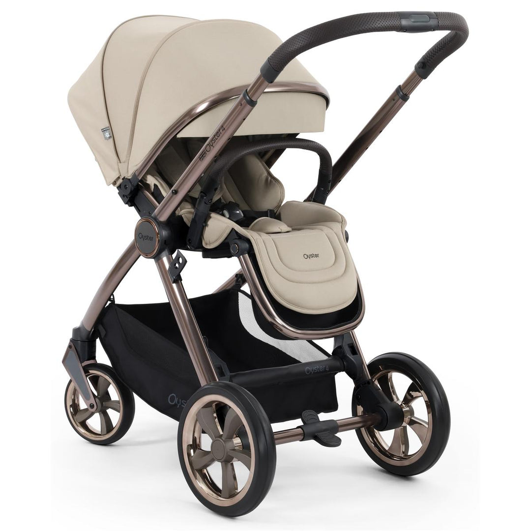 Babystyle Oyster 4 Tandem Travel System Bundle, Buttermilk