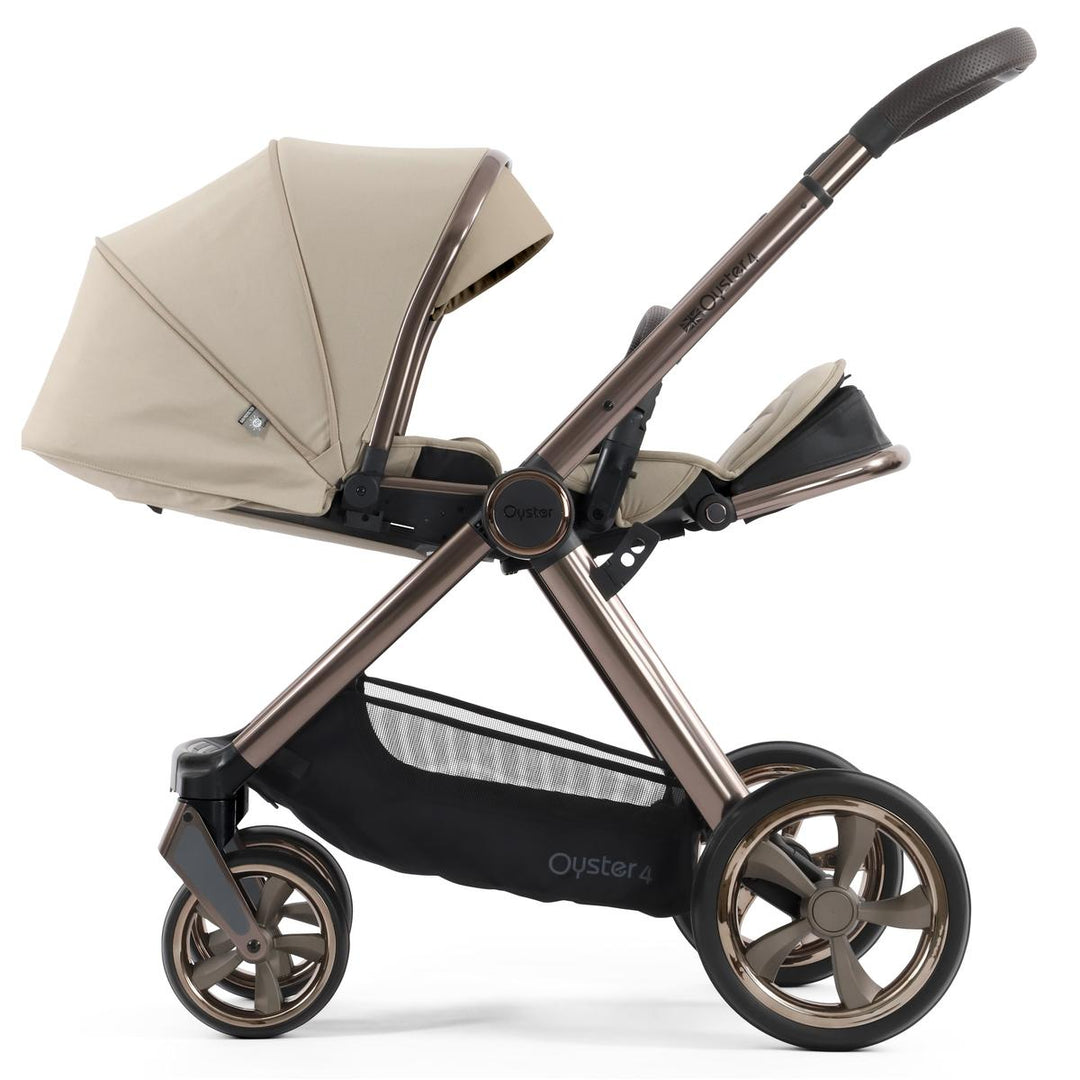 Babystyle Oyster 4 Tandem Cabriofix i-Size Travel System Bundle, Buttermilk
