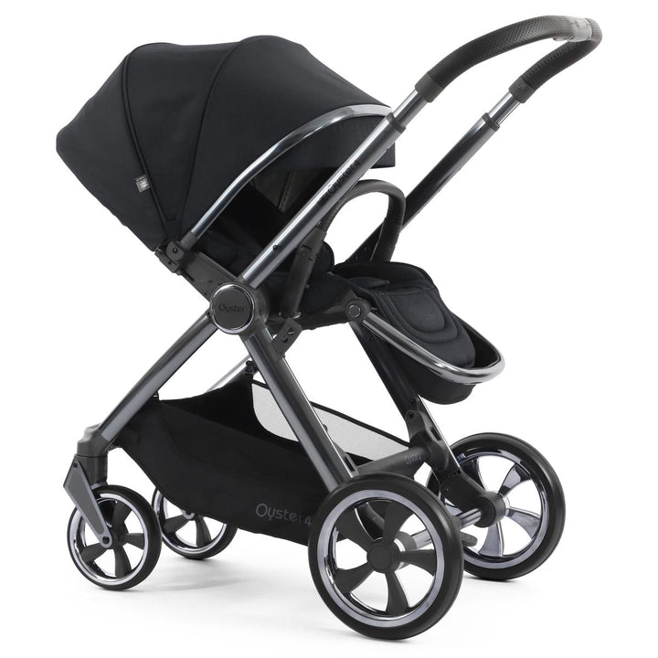 Babystyle Oyster 4 Twin Pebble 360 Pro Travel System Bundle, Carbonite