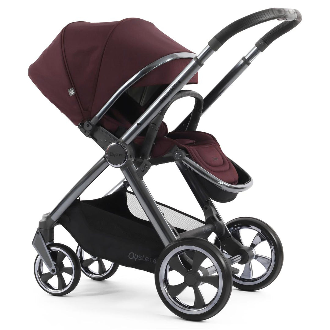 Babystyle Oyster 4 Tandem Travel System Bundle, Mulberry