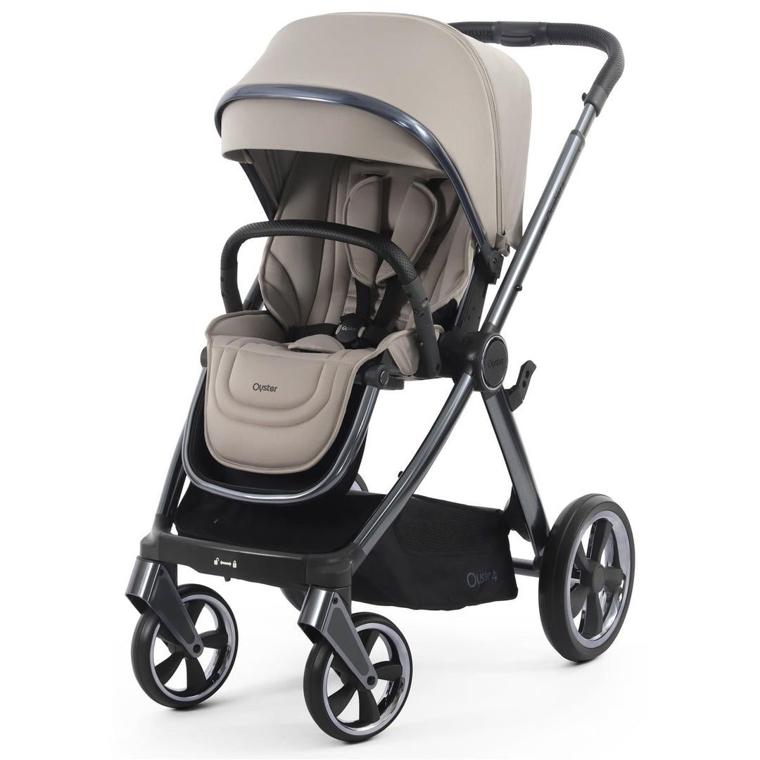 Babystyle Oyster 4 Tandem Travel System Bundle, Stone