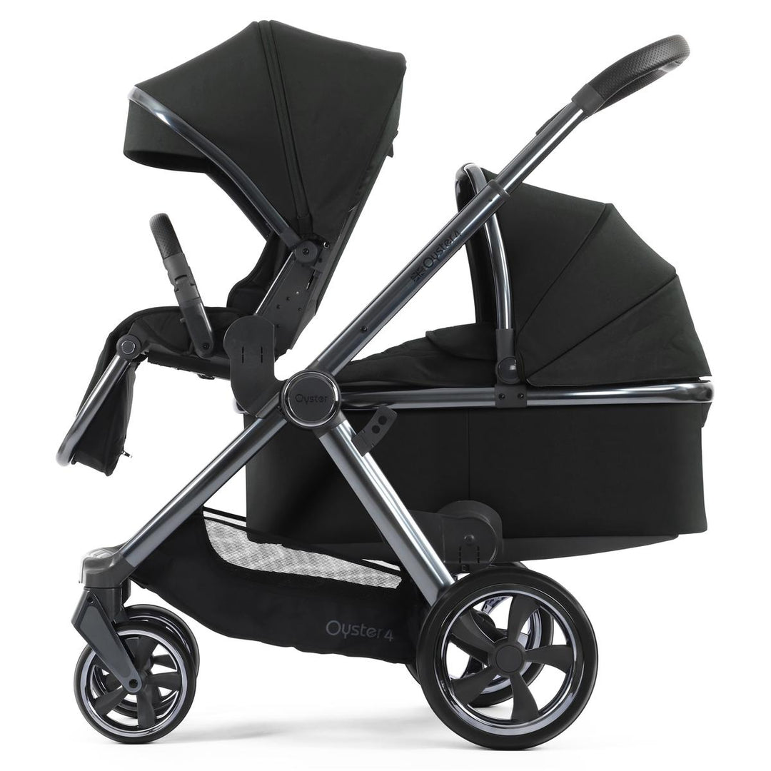 Babystyle Oyster 4 Tandem Pebble 360 Pro Travel System Bundle, Black Olive