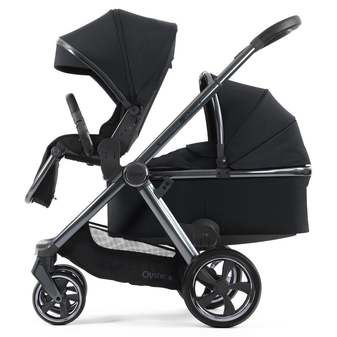 Babystyle Oyster 4 Tandem Cabriofix i-Size Travel System Bundle, Carbonite
