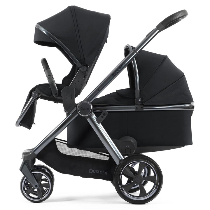 Babystyle Oyster 4 Tandem Cabriofix i-Size Travel System Bundle, Carbonite