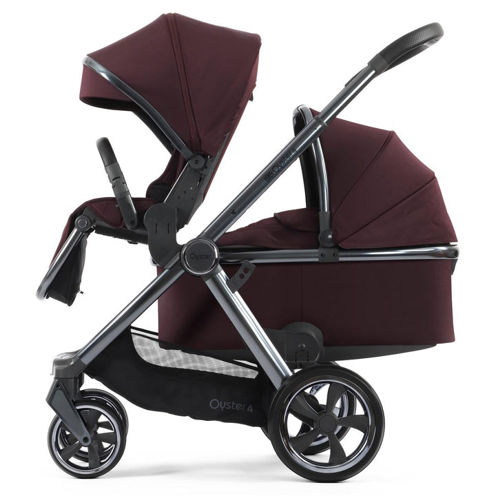 Babystyle Oyster 4 Tandem Cloud T Travel System Bundle, Mulberry