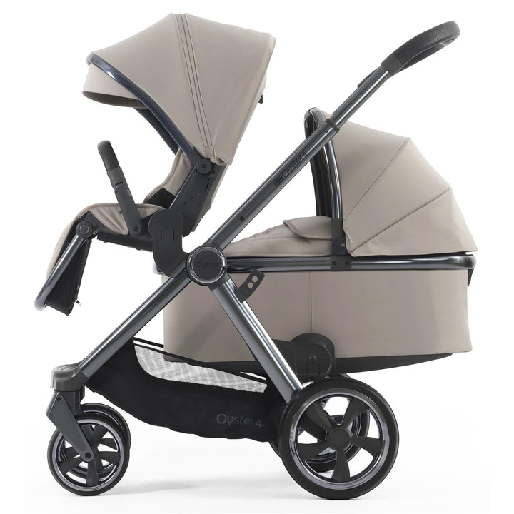 Babystyle Oyster 4 Tandem Cabriofix i-Size Travel System Bundle, Stone