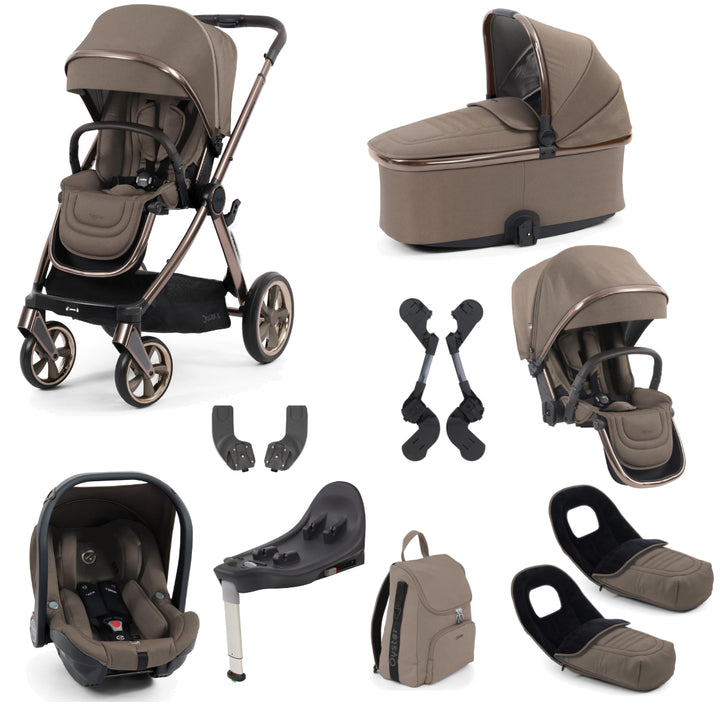 Babystyle Oyster 4 Tandem Travel System Bundle, Mink