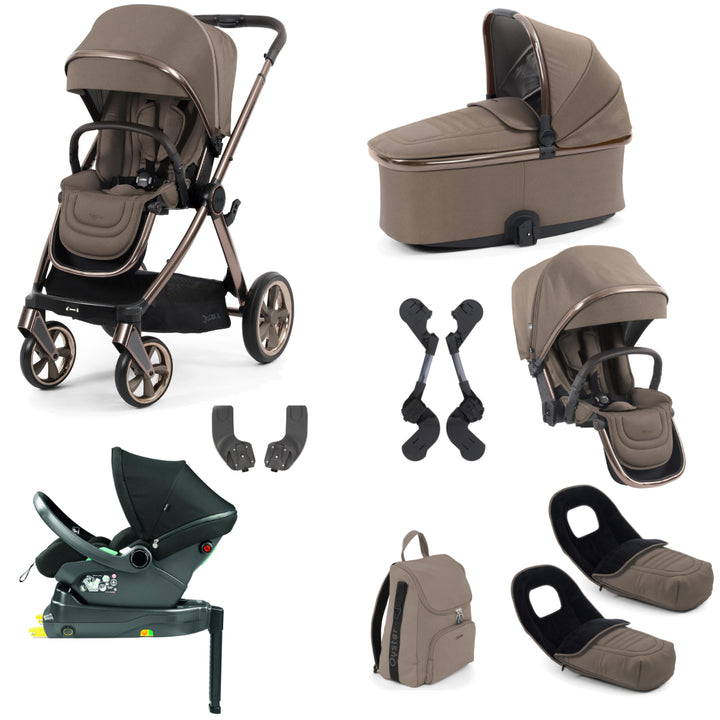 Babystyle Oyster 4 Tandem Primo Viaggio Lounge Travel System Bundle, Mink