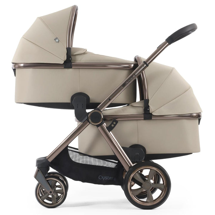 Babystyle Oyster 4 Twin Cabriofix i-Size Travel System Bundle, Buttermilk