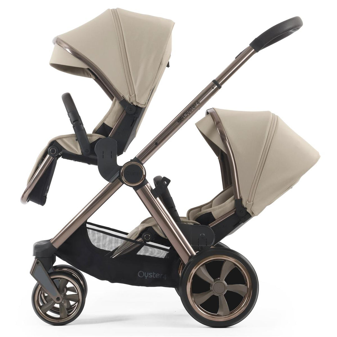 Babystyle Oyster 4 Twin Cabriofix i-Size Travel System Bundle, Buttermilk