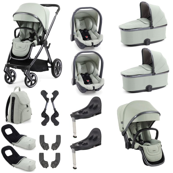 Babystyle Oyster 4 Twin Travel System Bundle, Pistachio