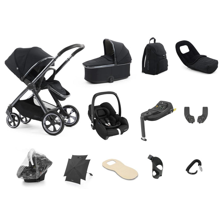 Babystyle Oyster 4 Ultimate 12 Piece Cabriofix i-Size Bundle, Carbonite