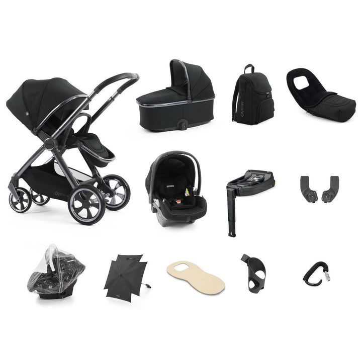 Babystyle Oyster 4 Ultimate 12 Piece Primo Viaggio Lounge Bundle, Black Olive