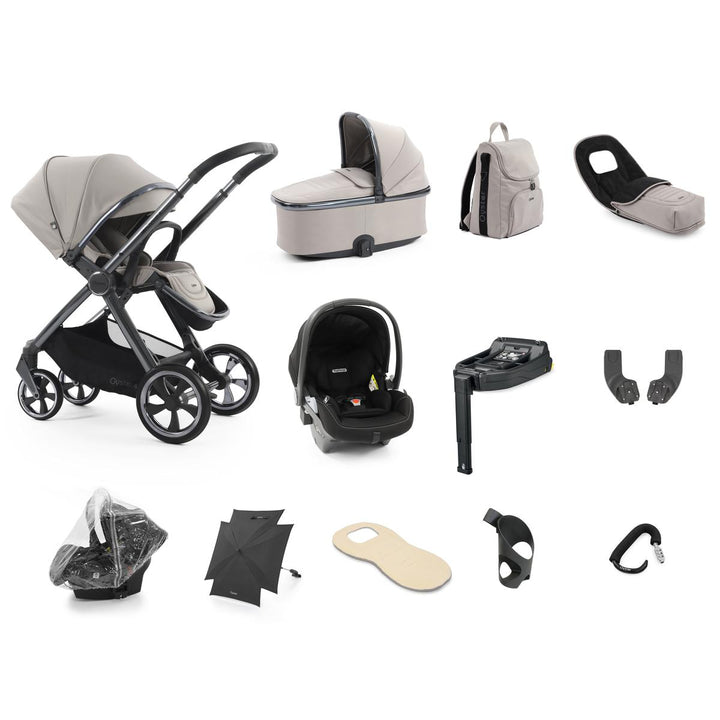 Babystyle Oyster 4 Ultimate 12 Piece Primo Viaggio Lounge Bundle, Stone