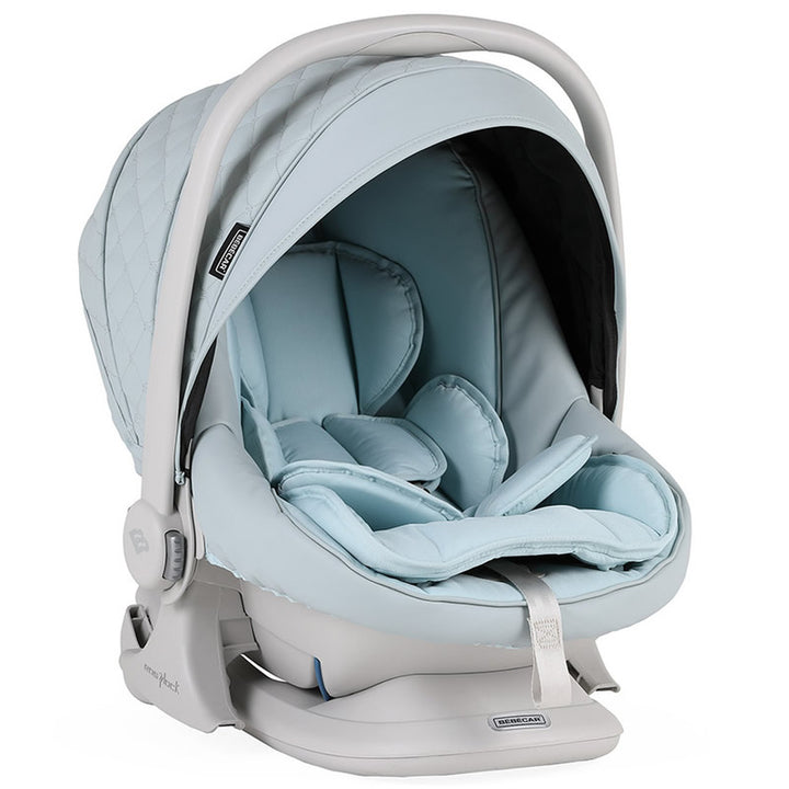 Bebecar Ip-Op Classic XL Trio 3 in 1 Travel System + Lie Flat Car Seat FREE Changing Bag, Baby Blue